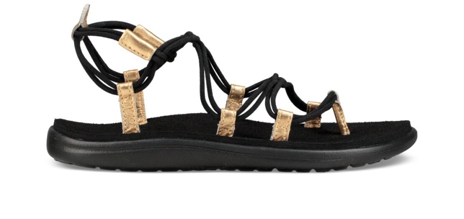 Teva Schwarz-gold Voya Infinity Metallic