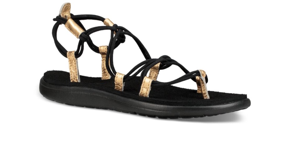 Teva Schwarz-gold Voya Infinity Metallic